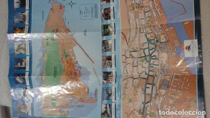 Carteles de turismo: MiNi gu&iacute;a de Gibraltar.  Mapa. Plano. Acm - Foto 2
