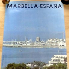 Carteles de Turismo: CARTEL TURISTICO ORIGINAL, 1985, MARBELLA, 49X69 CMS. Lote 169648128