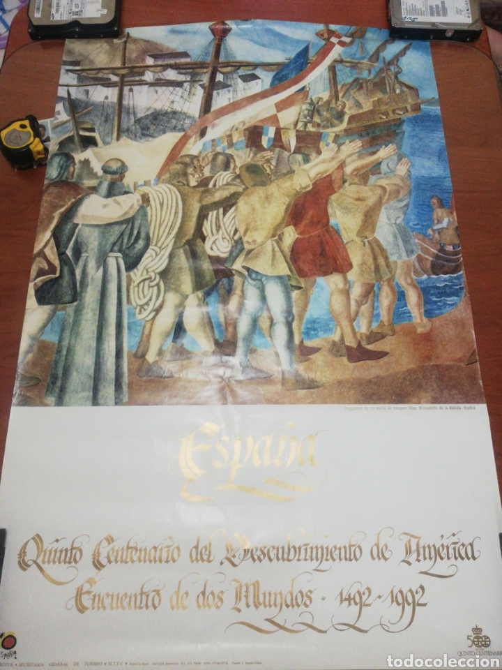 Carteles de turismo: Cartel Quinto Centenario. - Foto 1
