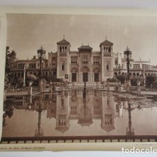 Carteles de Turismo: 1929 CARTEL EXPOSICIÓN IBEROAMERICANA SEVILLA PALACIO DE ARTE ANTIGUO (FACHADA) FOTOGRAFO LUIS LLADÓ. Lote 282191708