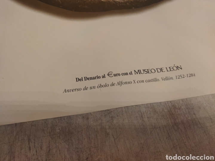 Carteles de Turismo: Del denario al euro , con el museo de León , cartel original 1998 - Foto 6 - 303159008