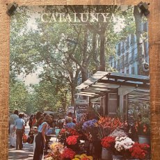 Carteles de Turismo: CARTEL: CATALUNYA - LA RAMBLA - BARCELONA - GENERALITAT DE CATALUNYA - LA CAIXA