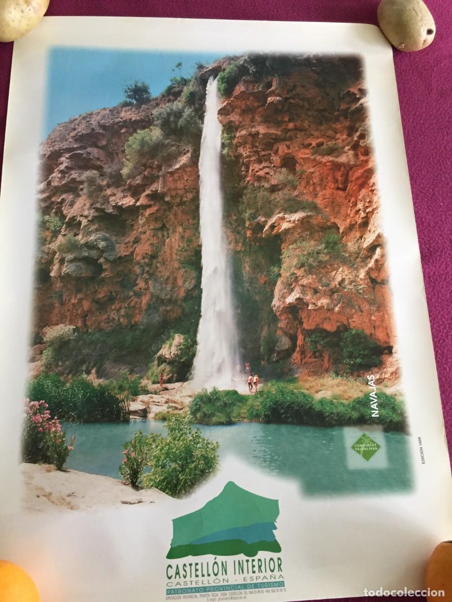 Carteles de turismo: NAVAJAS - SALTO DE LA NOVIA (CASTELLON) - POSTER / CARTEL 1999 - TAMAÑO: 48 X 70 CM
