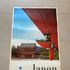 Carteles de Turismo: CARTEL TURISTICO JAPON. KYOTO. LESANCTUAIRE HEIAN . AÑOS 70 99X62CM