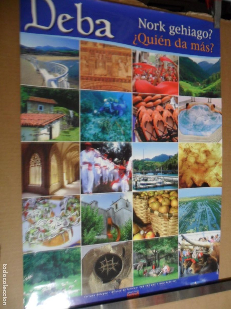 Carteles de turismo: CARTEL DE EUSKADI DEBA - Foto 1