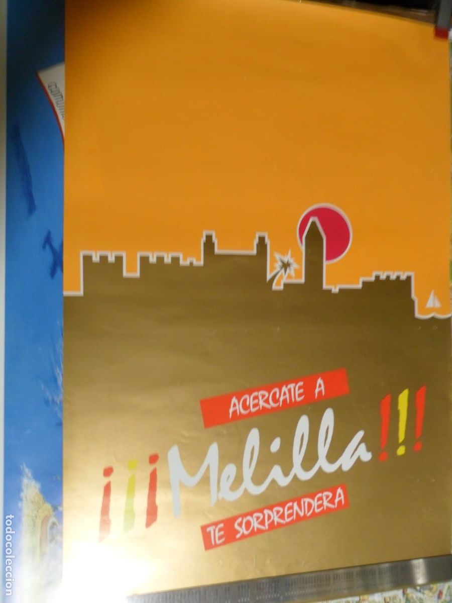 Carteles de turismo: ACERCATE A MELILLA TE SORPRENDERA - Foto 1