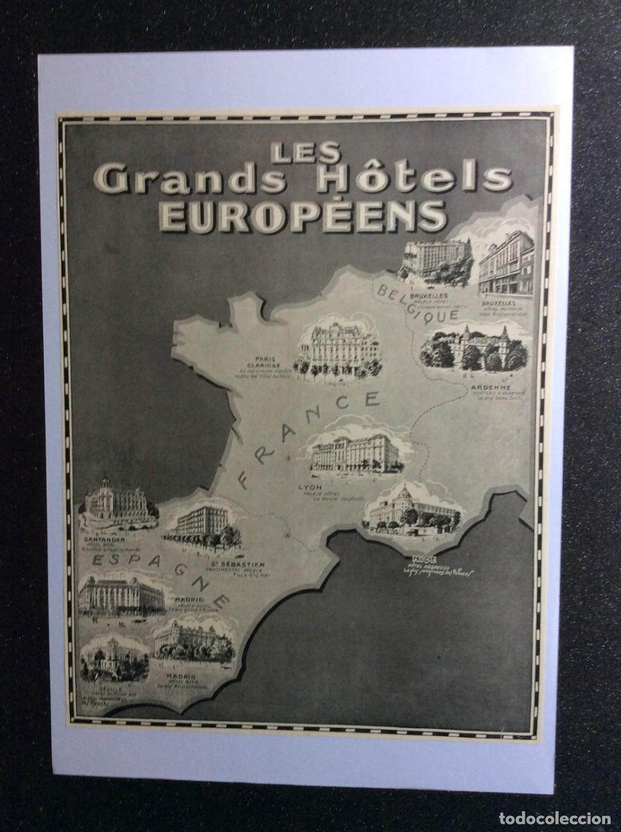 Carteles de Turismo: Publicidade: Les grands h&ocirc;tels europ&eacute;ens, 1929