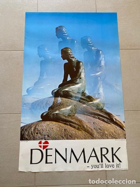 Carteles de Turismo: CARTEL TURISMO DINAMARCA. THE LITTLE MERMAD. 1976