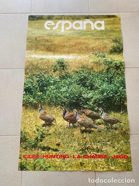 Carteles de Turismo: CARTEL TURISMO ESPA&Ntilde;A. 1976 CAZA HUNTING