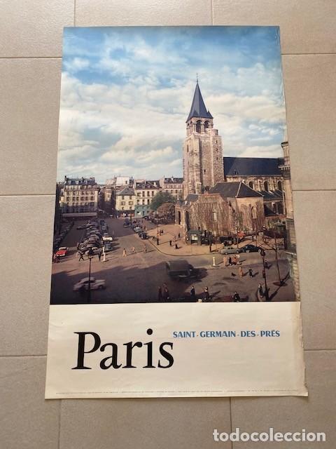Carteles de Turismo: CARTEL TURISMO FRANCES. SAINT-GERMAIN-DES-PRES. 1958