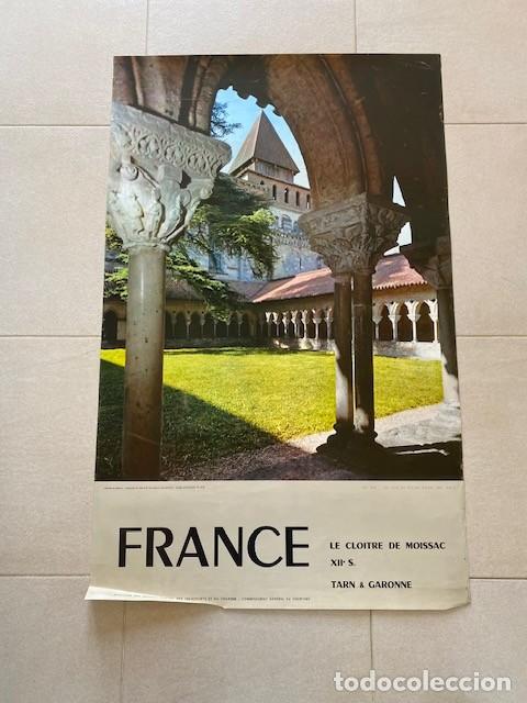 Carteles de Turismo: CARTEL TURISMO FRANCIA. LE CLOITRE DE MOISSAC. TARN&GARONNE 1959
