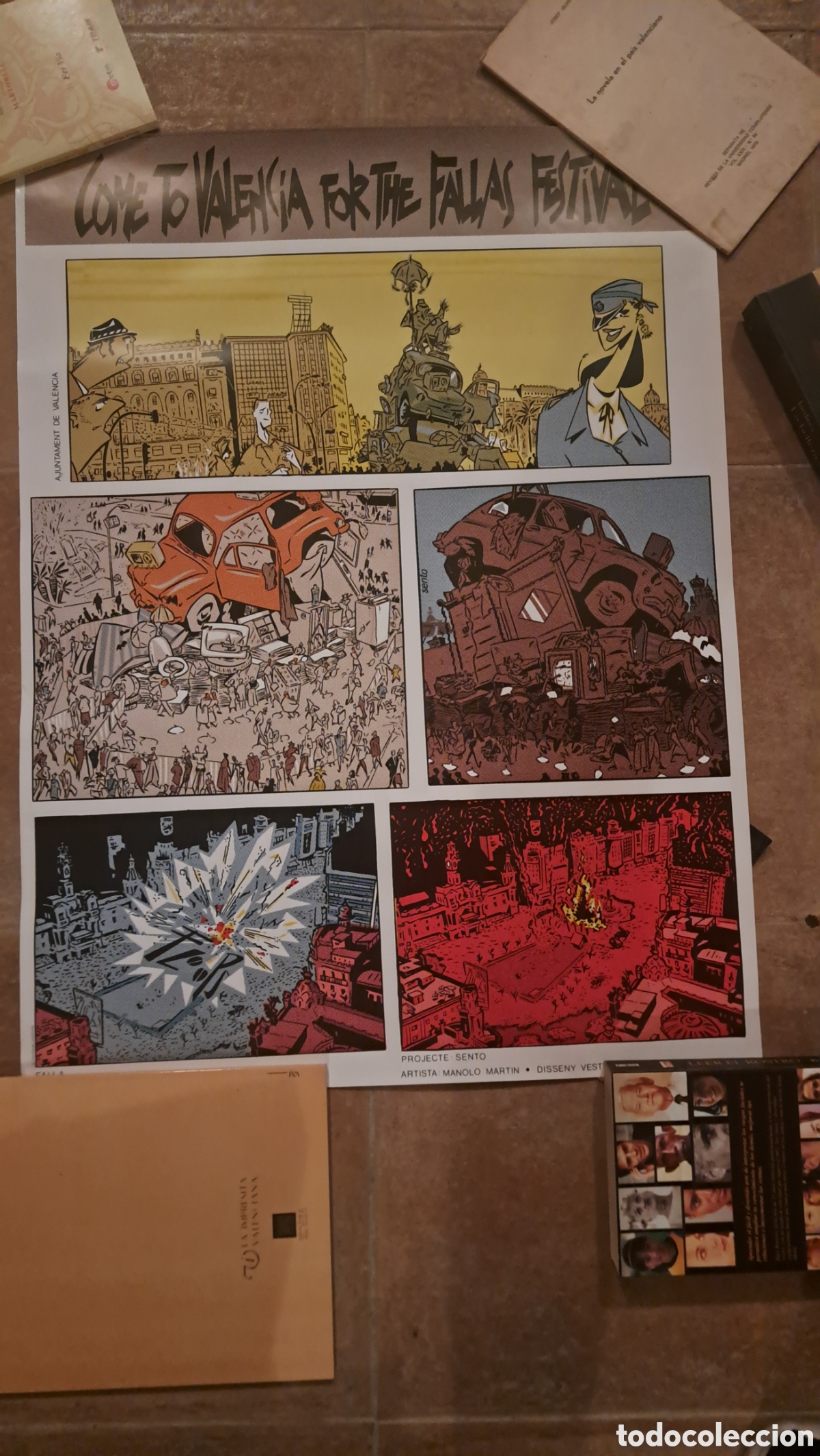 Carteles de Turismo: Come to Valencia for the fallas festival