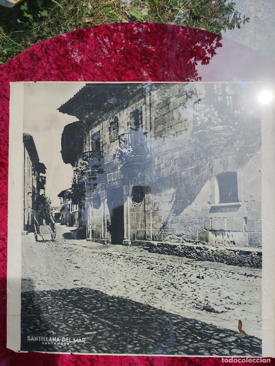 Carteles de Turismo: P&oacute;ster de Santillana del Mar; en lo m&aacute;s crudo del franquismo se distribu&iacute;a en hospitales, escuelas,