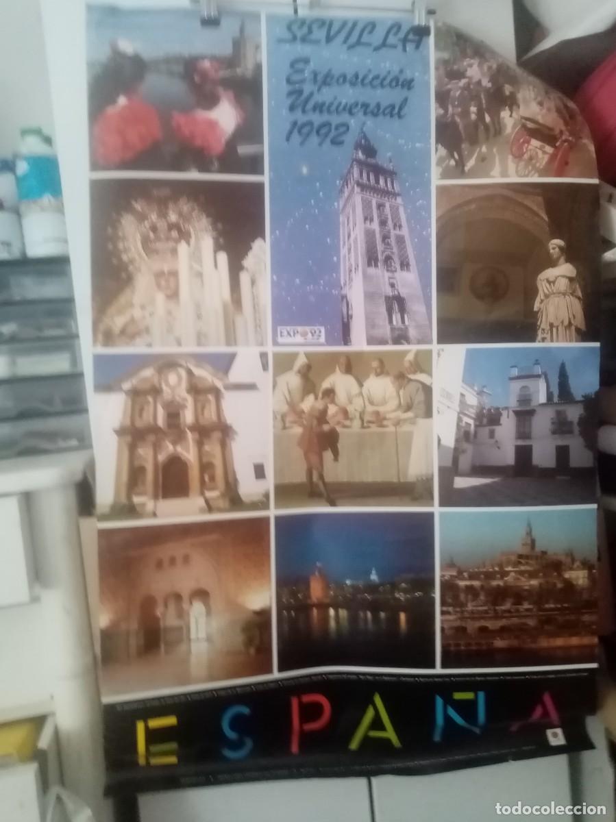 Carteles de Turismo: GRAN CARTEL SEVILLA EXPOSICION UNIVERSAL 1992