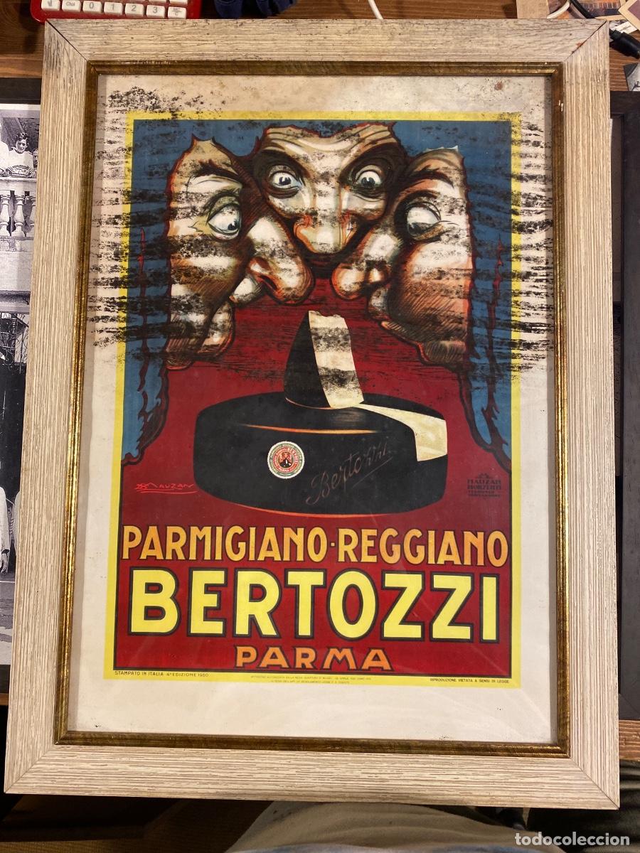 Carteles de turismo: CARTEL PARMIGIANO REGGIANO BERTOZZI . ARCHILLE LUCIEN MAUZAN MARCO MADERA 51X40 CM