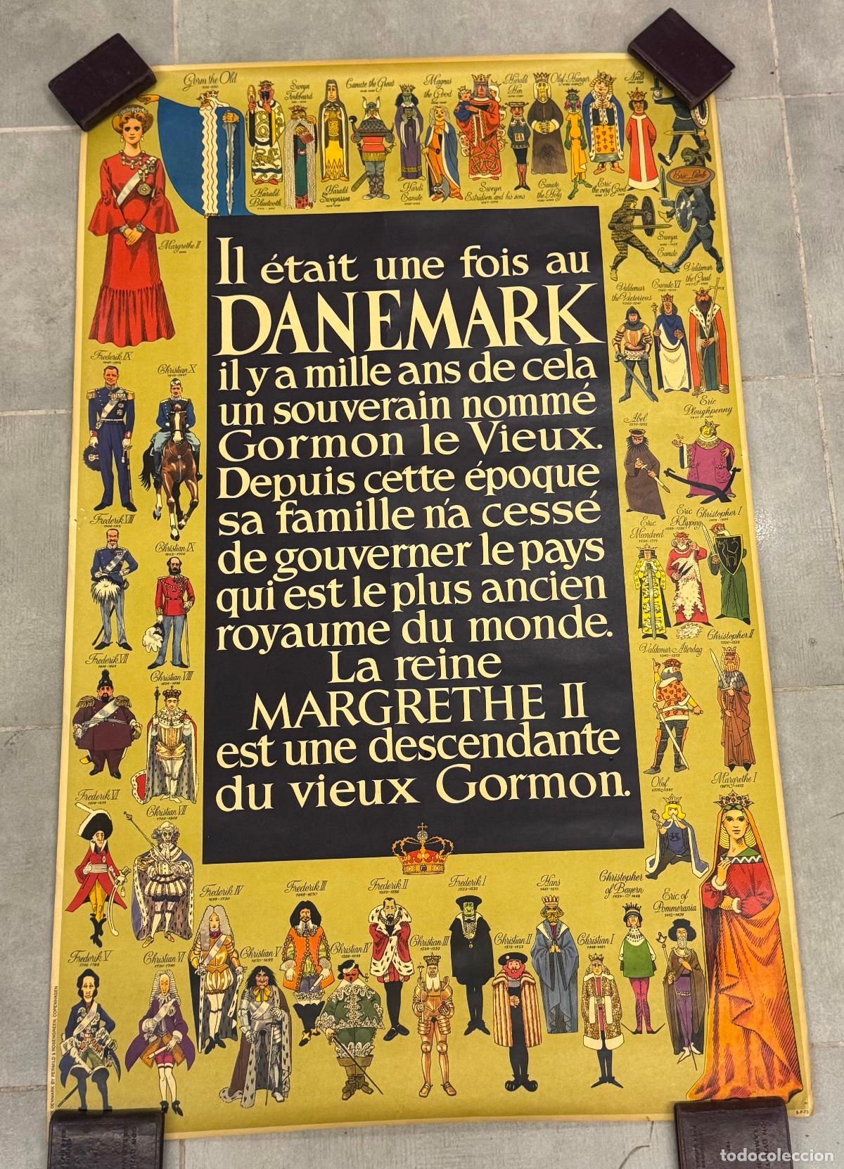 Plakate Tourismus: CARTEL ANTIGUO DE TURISMO DE DINAMARCA - DANEMARK - PERMILD & ROSENGREEN - A&Ntilde;O 1972 -VER FOTOS