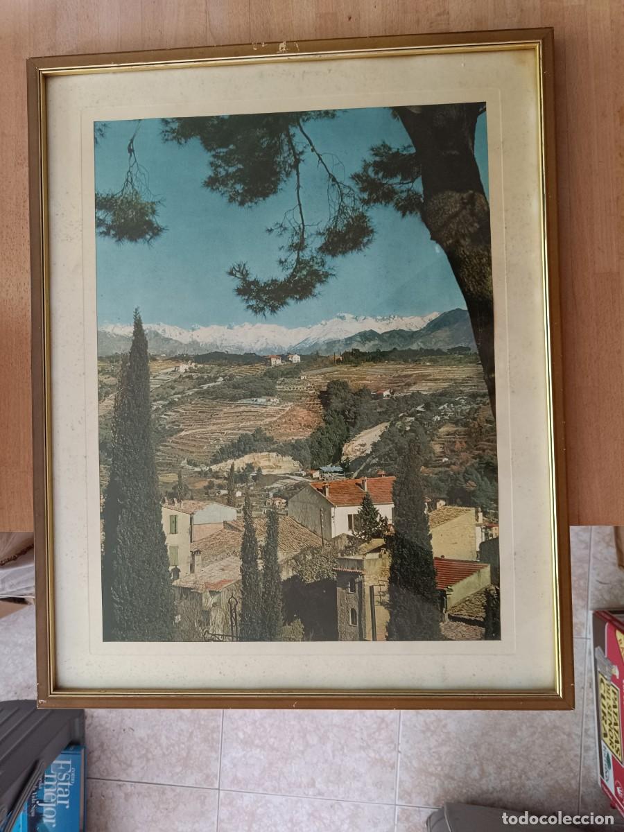 Carteles de turismo: ANTIGUO CUADRO CON CARTEL POSTER ORIGINAL DE TURISMO, CAGNES SUR MER 1960 FRANCE COTE D'AZUR RIVIERA