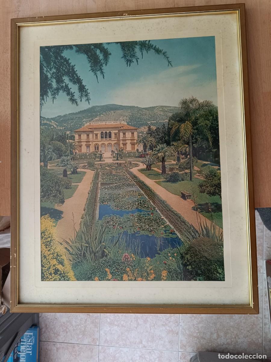 Carteles de turismo: ANTIGUO CUADRO, CARTEL ORIGINAL DE TURISMO, VILLA EPHRUSSI ROTHSCHILD, 1963, COTE D'AZUR, CAP FERRAT