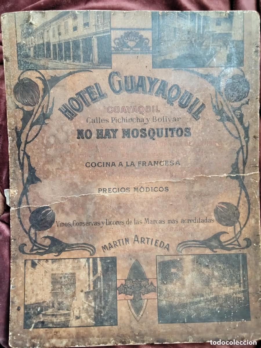 Cartazes de Turismo: ANTIGUO CARTEL DE PRINCIPIOS SIGLO XX, HOTEL GUAYAQUIL