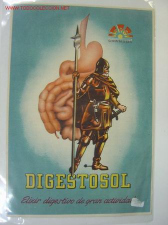 Carteles: Publicidad DIGESTOSOL Elixir digestivo de gran actividad - Foto 1