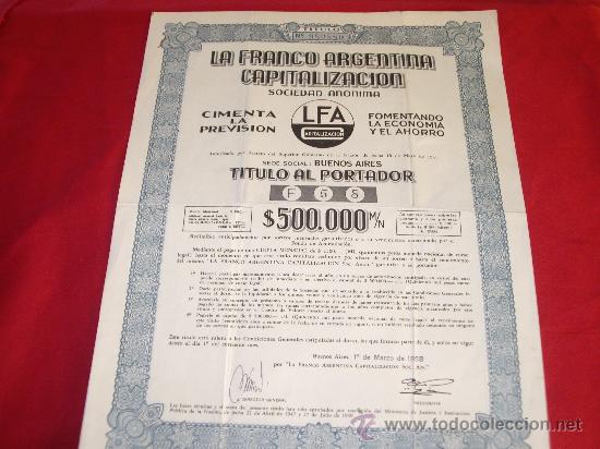 Carteles: LA FRANCO ARGENTINA - Foto 1