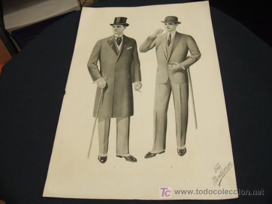 Carteles: CARTEL DE MODA ANTIGUO - THE GENTLEMAN - - Foto 1
