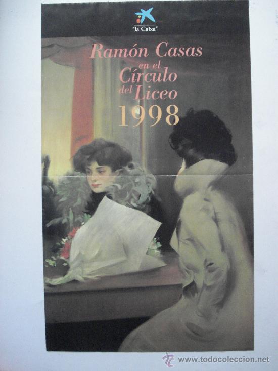 Carteles: RAMON CASAS EN EL CIRCULO DEL LICEO - Foto 1