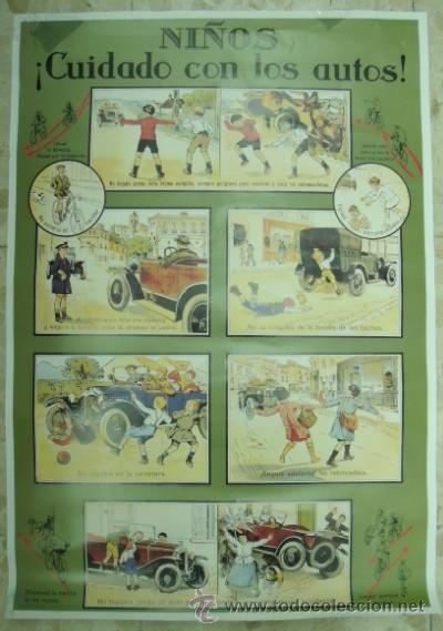 Carteles: CARTEL NI&Ntilde;OS &iexcl;CUIDADO CON LOS AUTOS! - Foto 1