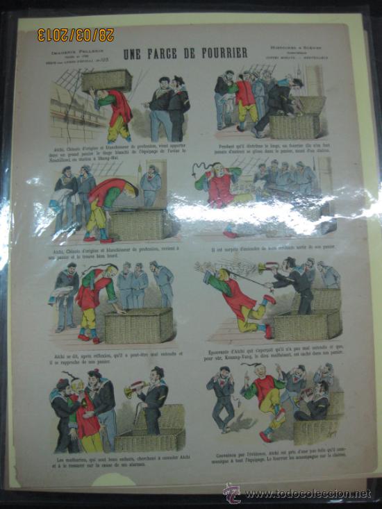 Carteles: COMIC SEGLE XIX-DEPINAL- UNE FARCE DE FOURRIER N&ordm; 105 - Foto 1