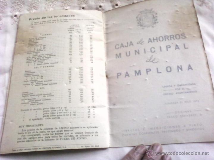 Carteles: PROGRAMA DE FIESTAS SAN FERMIN PAMPLONA 1963 - Foto 4