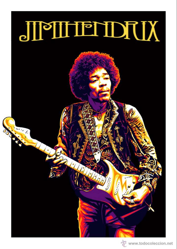Carteles: JIMI HENDRIX. L&Aacute;MINA CARTEL - Foto 1