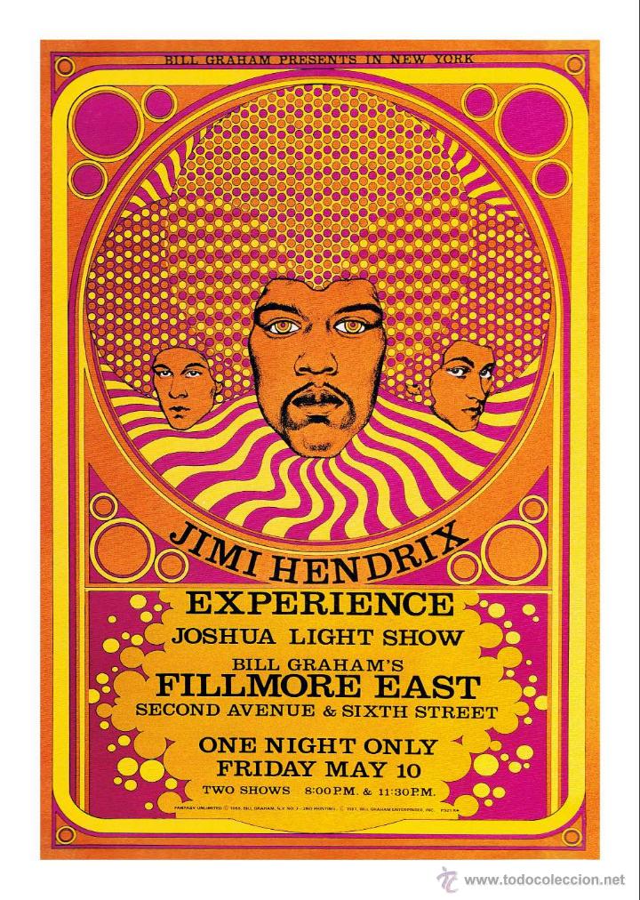 Carteles: JIMI HENDRIX .EXPERIENCE. L&Aacute;MINA CARTEL - Foto 1