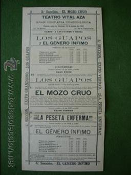Carteles: TEATRO VITAL AZA 1905 - Foto 1