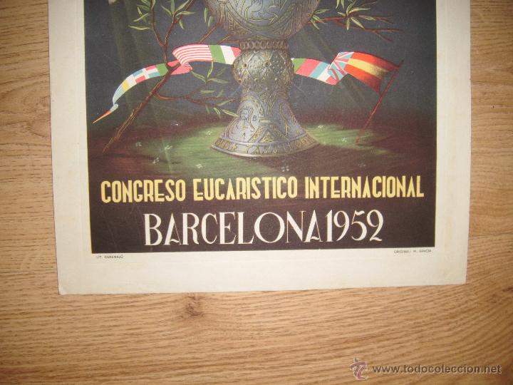 Carteles: poster del congreso eucaristico internacional barcelona 1952 - Foto 3