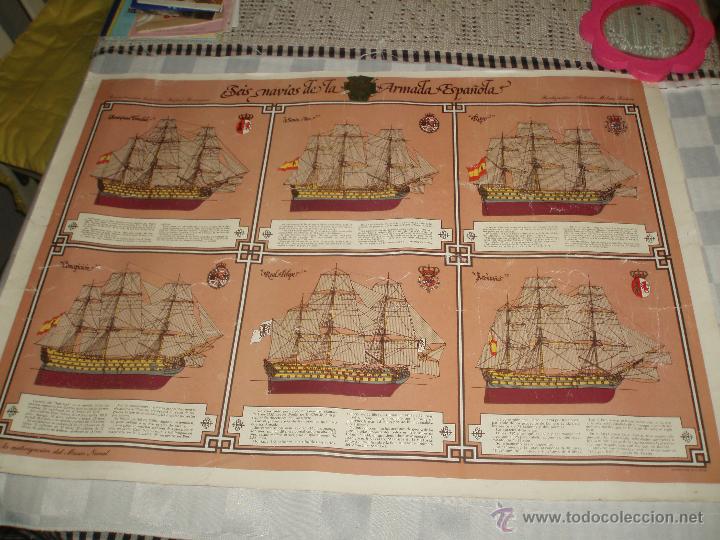 Carteles: poster cartel seis navios de la armada espa&ntilde;ola - Foto 1