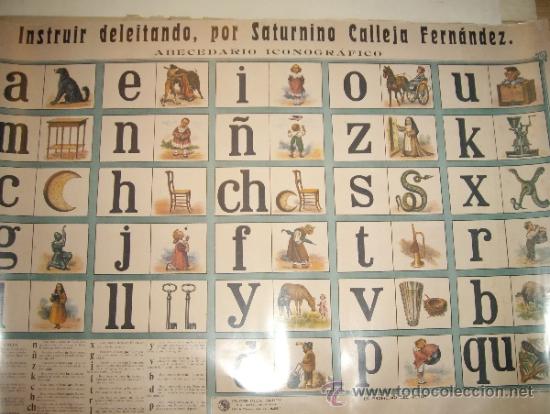 Carteles: ANTIGUO CARTEL ABECEDARIO - Foto 2