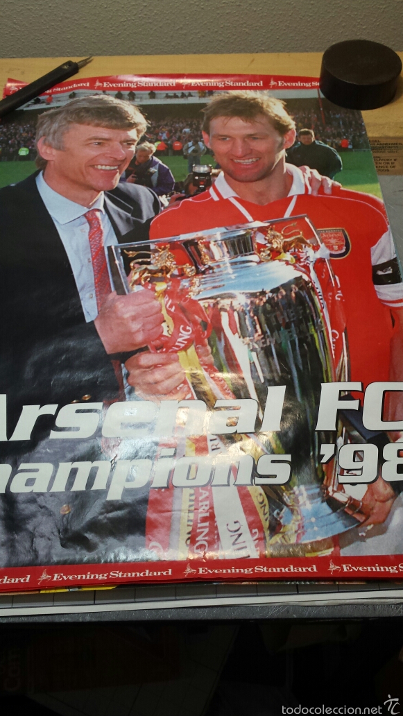 Carteles: Antiguo lote 4 p&oacute;ster Arsenal a&ntilde;o 98 - Foto 3