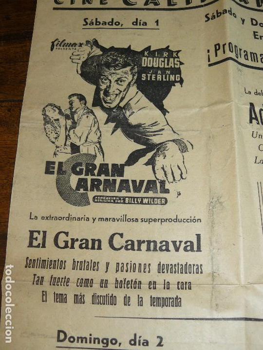 Carteles: PROGRAMA DE CINE LOCAL - CINE CALIFORNIA - S&Uacute;RIA 1955 - Foto 3
