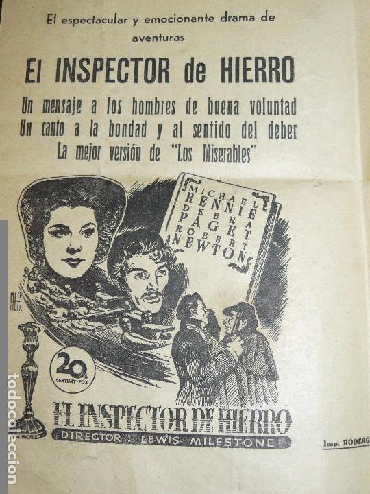 Carteles: PROGRAMA DE CINE LOCAL - CINE CALIFORNIA - S&Uacute;RIA 1955 - Foto 5