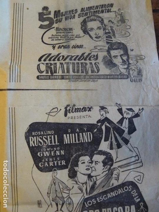 Carteles: PROGRAMA DE CINE LOCAL - CINE CALIFORNIA - S&Uacute;RIA 1955 - Foto 6