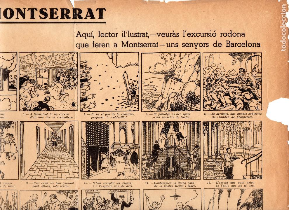 Carteles: AUCA DE MONTSERRAT 1923 dibujos JUNCEDA 43x62cm - Foto 2