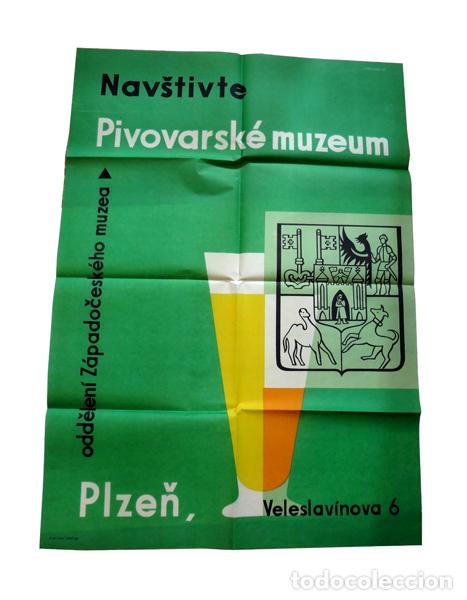 Carteles: Cartel vintage de cerveza checa - Foto 1