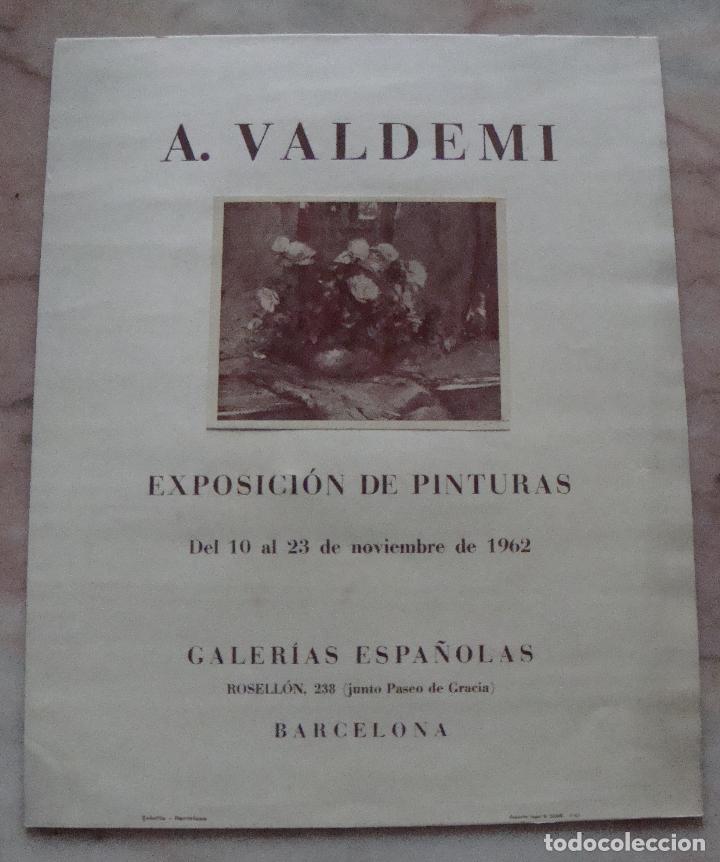 Carteles: CARTEL EXPOSICION A. VALDEMI 1962 - Foto 1