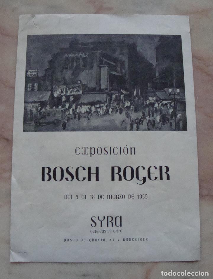 Carteles: CARTEL EXPOSICION BOSCH ROGER 1955 - Foto 1
