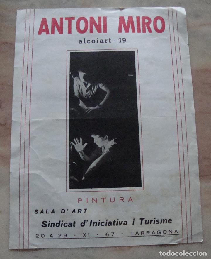 Carteles: CARTEL EXPOSICION ANTONI MIRO 1967 - Foto 1
