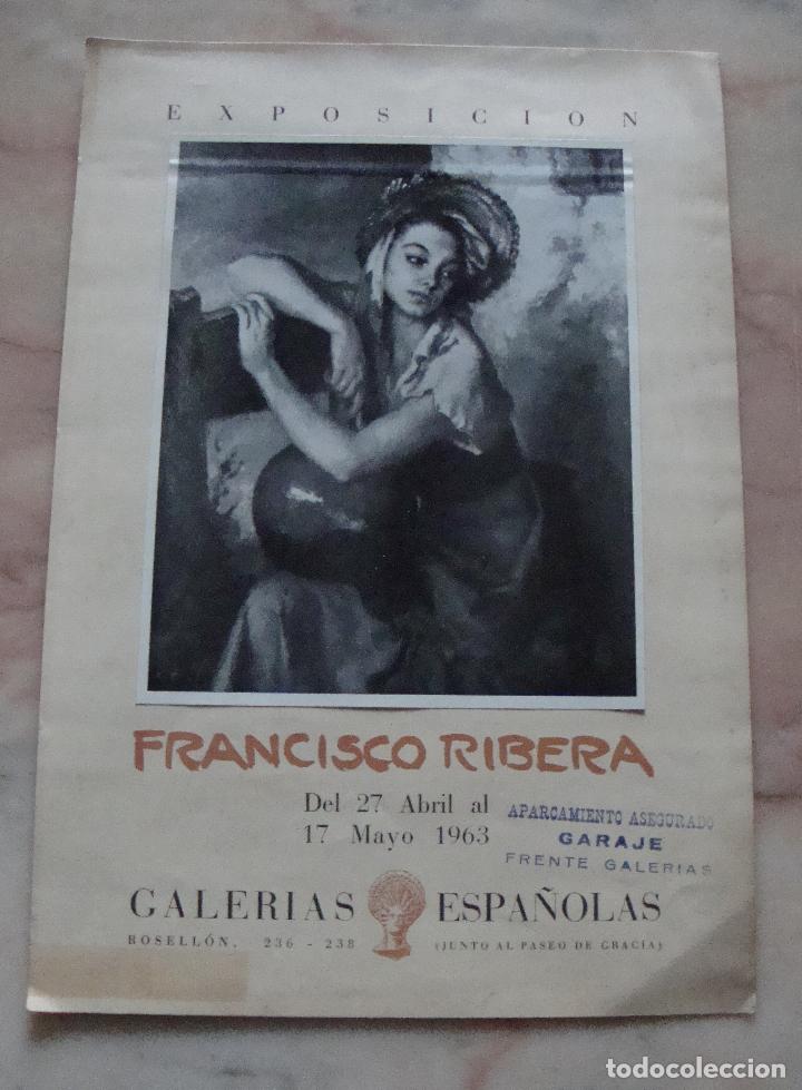 Carteles: CARTEL EXPOSICION FRANCISCO RIBERA 1963 - Foto 1