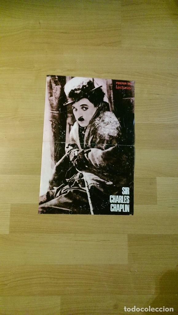 Carteles: P&Oacute;STER &laquo;CHARLES CHAPLIN&raquo; REVISTA LECTURAS - Foto 1