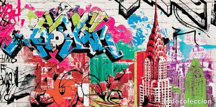 Carteles: LAMINA DE GRAFFITI - SKIP TELLER - POP MANHATTAN - 120x60 cm. - Foto 1