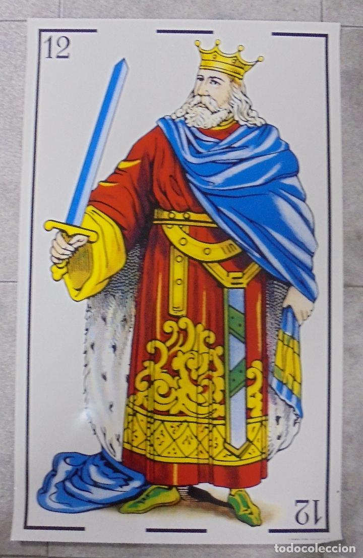 Carteles: CARTEL. CARTA REY DE ESPADAS. 77 X 48 CM - Foto 1