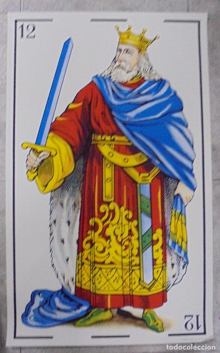 Carteles: CARTEL. CARTA REY DE ESPADAS. 77 X 48 CM - Foto 1